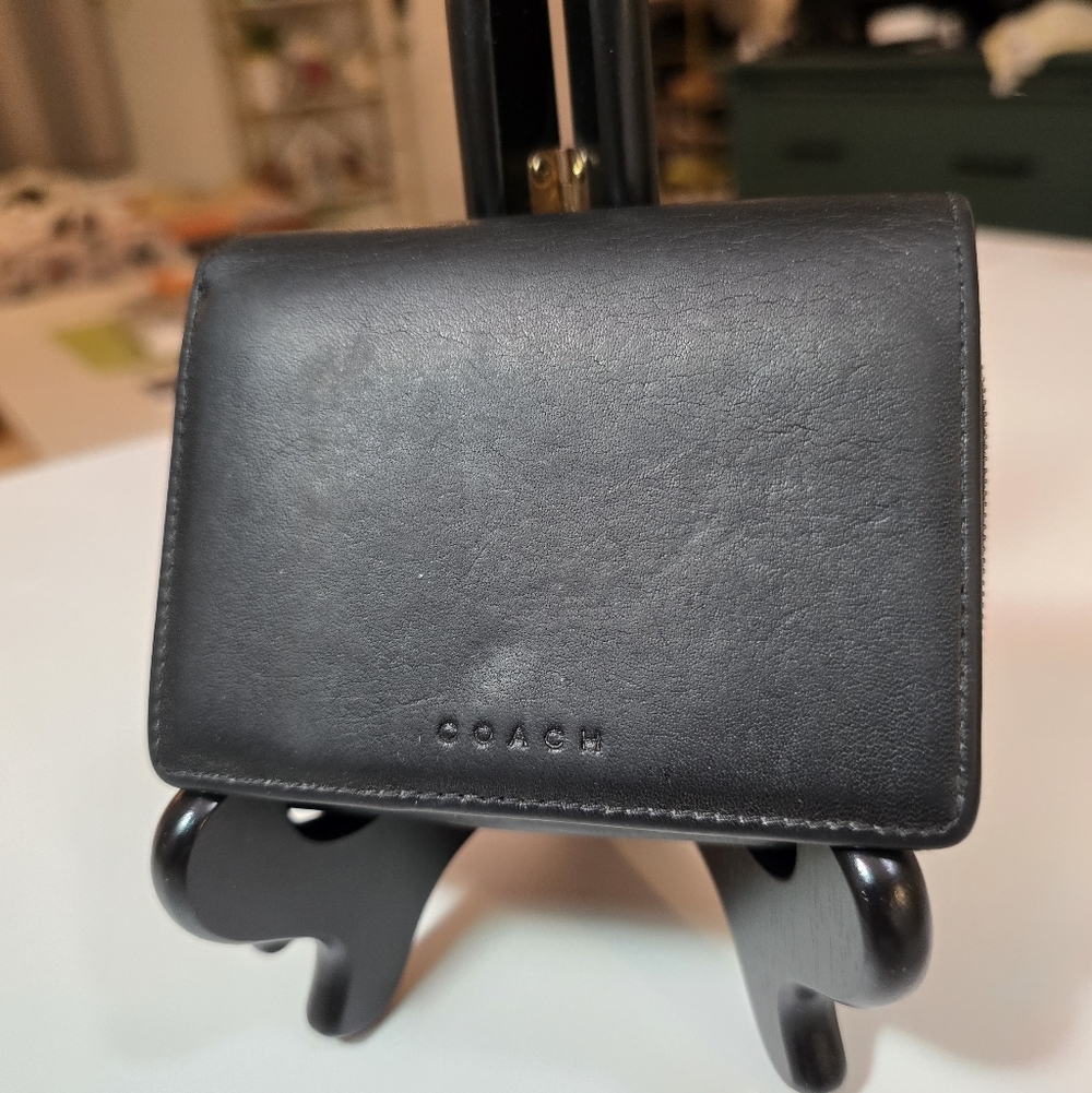 Coach Black Leather Wallet